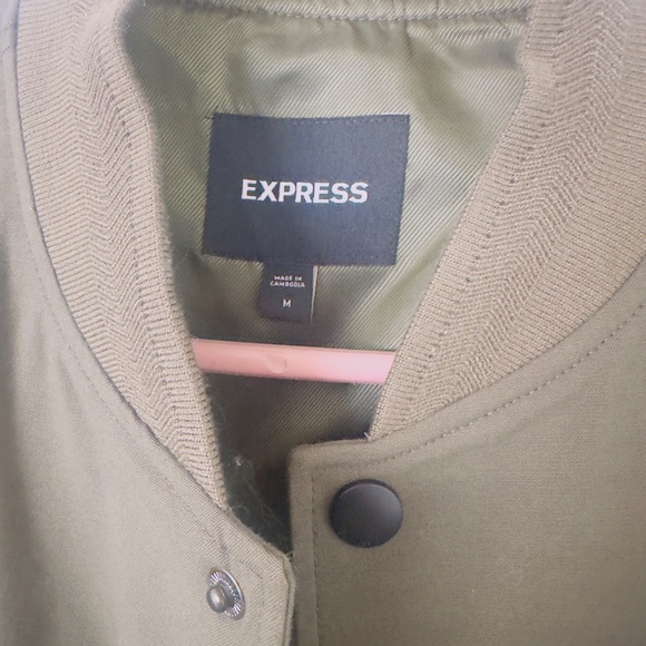 Express bomber green jacket - Picture 2 of 4